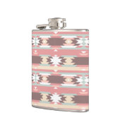 アズテック派のスタイル2の幾何学的なパターン フラスク (左)