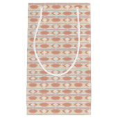 アズテック派のスタイル3の幾何学的なパターン スモールペーパーバッグ (正面)