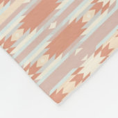 アズテック派のスタイル3の幾何学的なパターン フリースブランケット (角)