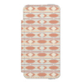 アズテック派のスタイル3の幾何学的なパターン INCIPIO iPhoneウォレットケース (フォリオ 正面)