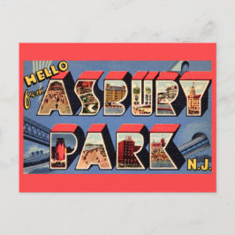 アズブリー・パーク ニュージャージー州 挨拶ポストカード ポストカード