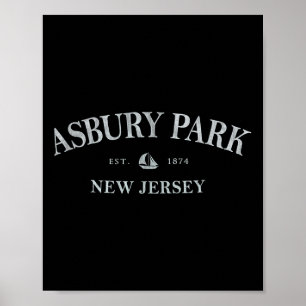 アズブリー・パーク ニュージャージー _ アズブリー・パーク NJ ヨット ポスター