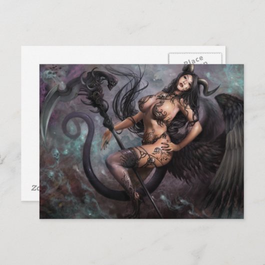 アズモードゥス ダークエンジェル "ヘルヒェン"、ポストカード ポストカード (正面/裏面)