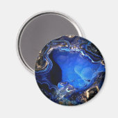 アズライトの宝石磁石 マグネット (正面/裏面)