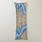 アズライトストーンベージュアンドターコイズ ボディピロー (裏面 (縦))