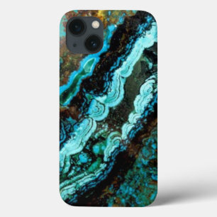 アズライトマラカイトジェムストーン iPhone 13ケース