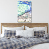 アズライトマラカイトストーンオンキャンバスプリント キャンバスプリント (インサイチュ (寝室))