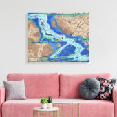 アズライトマラカイトストーンオンキャンバスプリント キャンバスプリント (インサイチュ (リビング))