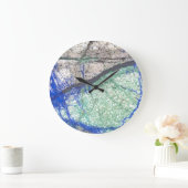 アズライトマラカイト壁時計 ラージ壁時計 (ホーム)