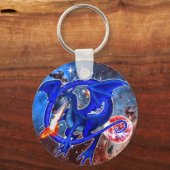 アズライト宇宙竜 キーホルダー (裏面)