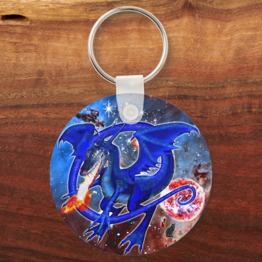アズライト宇宙竜 キーホルダー (裏面)