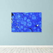 アズライト、米国アリゾナ州の銅の鉱石 キャンバスプリント (インサイチュ (ウッドフロア))