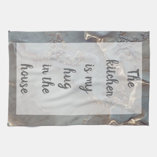 アズラエル – 白 キッチンタオル (横)