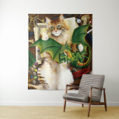 アズラン・ザ・キャットとファーン・ザ・ドラゴン タペストリー (インサイチュ)