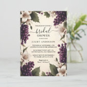 アズルーラルファームウッドシードアイビーヴィンヤードブライダルシャワー 招待状 (スタンド正面)