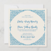 アズレイジョ ブルー ウェディング スクエア 招待状 (正面)