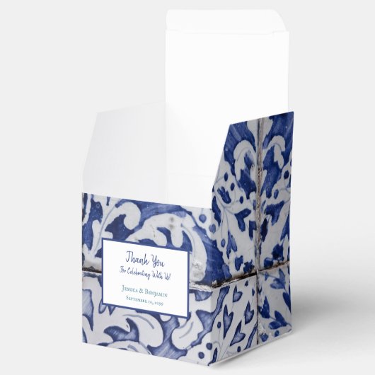 アズレカスタマイズホフローラのポルトガル語タイル フェイバーボックス (オープン)