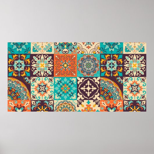 アズレカラフルジョスのタイル。ポルトガル伝統的語または ポスター (正面)