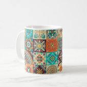 アズレカラフルホスタイル。ポルト伝統的ガル語または コーヒーマグカップ (正面左)