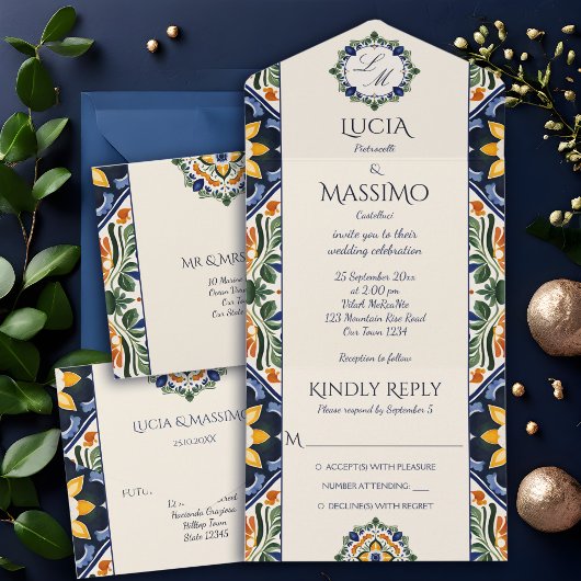 アズレジョブルータラベラヴィンテージメキシ結婚カン オールインワン招待状