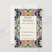 アズレジョブルータラベラヴィンテージメキシ結婚カン 出欠カード (正面)