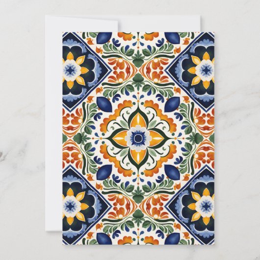 アズレジョブルータラベラヴィンテージメキシ結婚カン 招待状 (裏面)