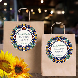 アズレジョブルーポルトガル地中海のの好意 ラウンドシール