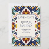 アズレジョブルーポルトガル地中海の華美語 セーブザデート (正面)