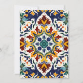 アズレジョブルーポルトガル地中海の華美語 セーブザデート (裏面)