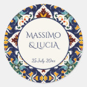 アズレジョブルーポル地中海のト結婚ガル ラウンドシール (正面)