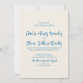 アズレジョブルー結婚式招待状 招待状 (正面)