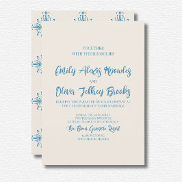 アズレジョブルー結婚式招待状 招待状