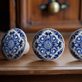 アズレジョリスボンタラパターン(の模様が)あるベラセラミックデザイン セラミックノブ