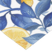 アズレジョレモンズブルー葉ズ テーブルクロス (アングル)