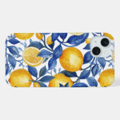 アズレジョレモンズブルー葉ズ iPhoneケース (裏面横)