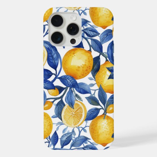 アズレジョレモンズブルー葉ズ iPhoneケース (裏面)