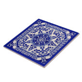 アズレジョ地中海のブルーホワイト タイル (側面)