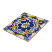 アズレジョ青い黄色と緑のモザイクヴィンテージ タイル (側面)