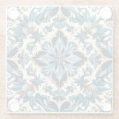 アズレジョ青瓦地中海の模様 ガラスコースター (裏面)