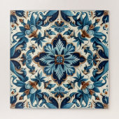 アズレジョ青瓦地中海の模様 ジグソーパズル (横)