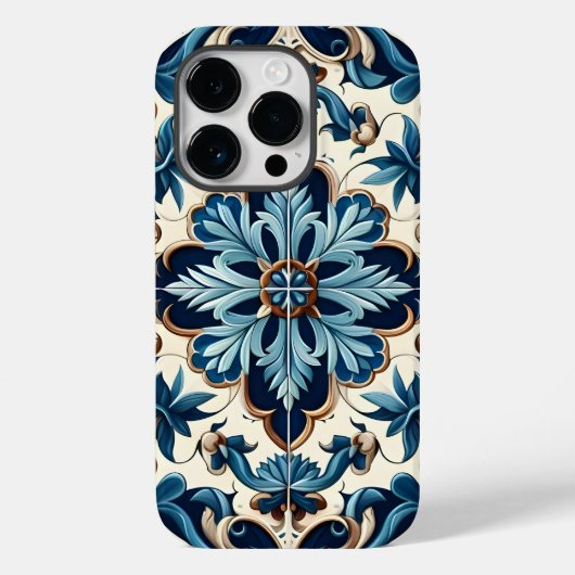 アズレジョ青瓦地中海の模様 Case-Mate iPhoneケース (裏面)