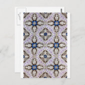 アズレジョ、ポルトガルのタイル ポストカード (正面/裏面)