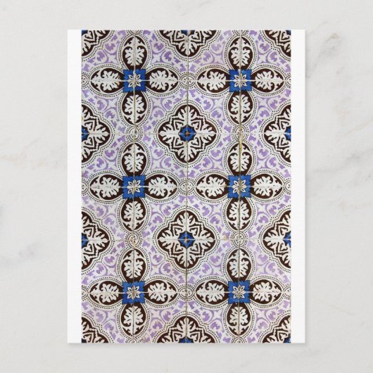 アズレジョ、ポルトガルのタイル ポストカード (正面)