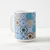 アズレ🤩ホの美しいミックス コーヒーマグカップ (正面左)