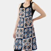 アズレホスのセラミックタイルデザイン。タラベラ・トレーサー・モット エプロン (インサイチュ)