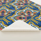 アズレホスポルトガルのシームレスな模様 シェルパブランケット (3/4)