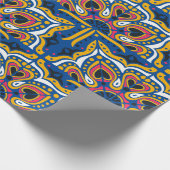 アズレホスポルトガルのシームレスな模様 ラッピングペーパー (角)