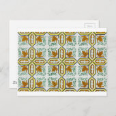 アズレホス諸島,ポルトガルのタイル ポストカード (正面/裏面)