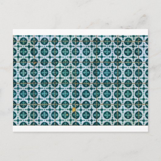 アズレホス諸島，ポルトガルのタイル ポストカード (正面)