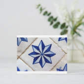 アズレホス諸島，ポルトガルのタイル ポストカード (スタンド正面)